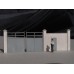 CMBV005-4 Cement industry enclosure walls with gate - HO scale